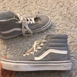 grey high top vans